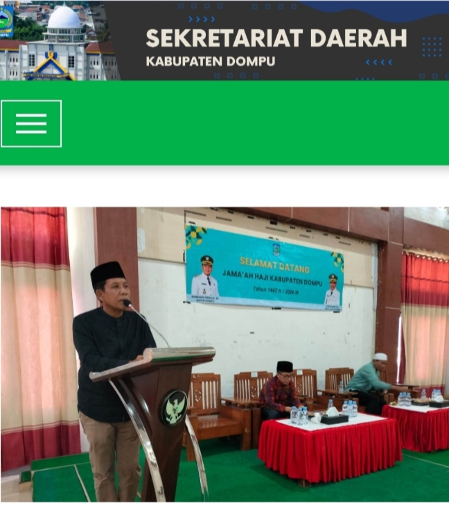 Selasa 16 Juni 2026 15.30 PLH Sekda Sambut Kepulangan Jamaah Haji Kloter 11 Kabupaten Dompu.