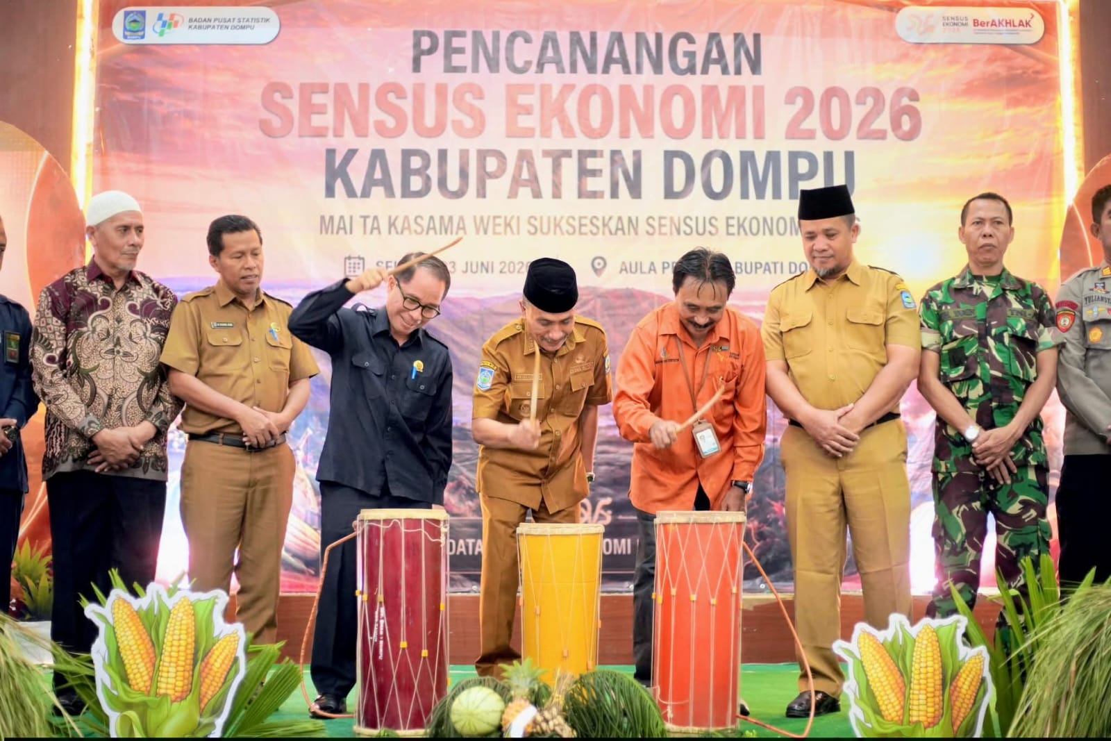 Canangkan Sensus Ekonomi 2026 Wakil Bupati Dompu Data Berkualitas, Wujudkan Dompu Maju Selasa, 23 Jun 2026 17.44 Wita.
