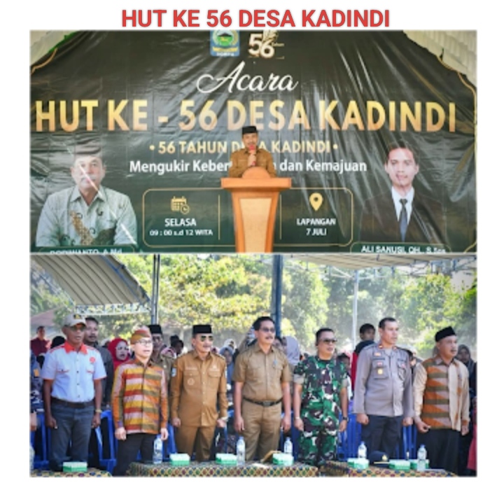 Wabup Dompu Dorong Semangat Kebersamaan pada Hari Ulang Tahun (HUT) Ke-56 Desa Kadindi Rabu, Juli 08, 2026.
